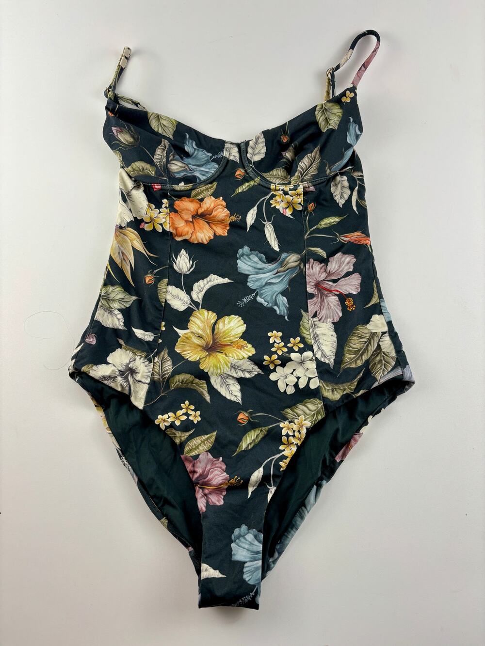 Onia Floral One Piece Swimsuit Women Size Unknown Underwire Adjustable Straps